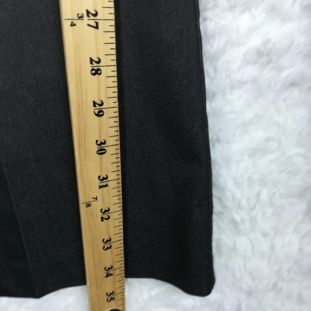 New York & Company Womens Pants Flare 7th Avenue Black Stretch Tall 10T New